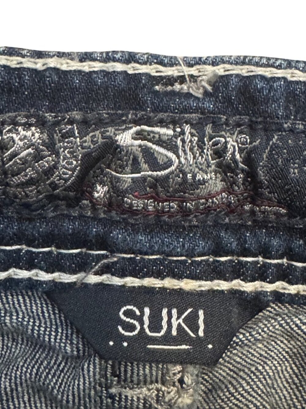 Silver Jeans Co. Suki Womens Bootcut Denim Jeans W29/L30 Medium Wash Faded Stitc - Picture 5 of 5